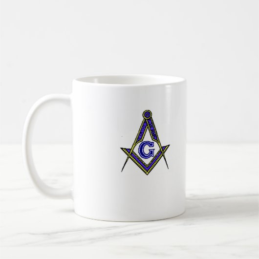 squareandcompassblauw, squareandcompassblue koffiemok (Links)