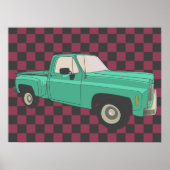 Squarebody, GMC, Chevy C10, pick-up truck, stepsid Poster (Voorkant)