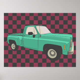 Squarebody, GMC, Chevy C10, pick-up truck, stepsid Poster