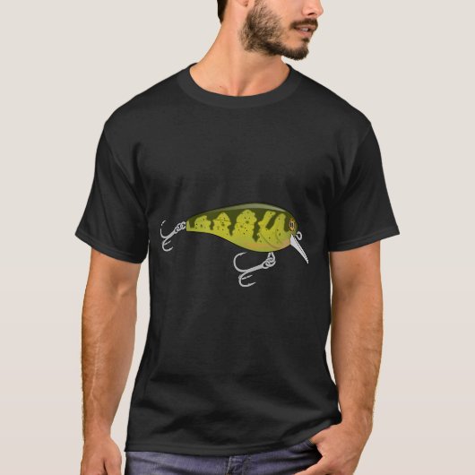 SQUAREBULL Crankbait - Gele Baars T-shirt (Voorkant)