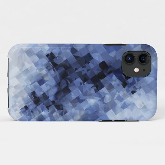 Squared Blue Case-Mate iPhone Case (Achterkant (horizontaal))