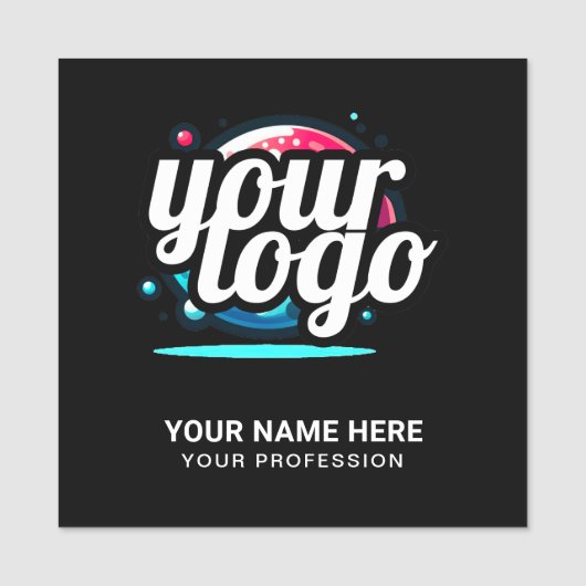Squared Cool Employee Pin Naam Badge Magnetisch Lo (Voorkant)
