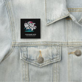 Squared Cool Employee Pin Naam Badge Magnetisch Lo (In situ)