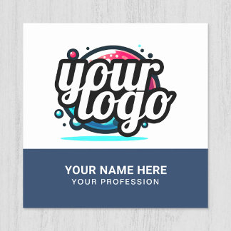 Squared Cool Employee Pin Name Tag Magnetische Log
