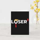 Squared Funny Anti-Trump 2024 Nope Niet opnieuw T- Kaart (Gele Bloem)