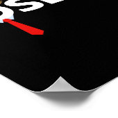 Squared Funny Anti-Trump 2024 Nope Niet opnieuw T- Poster (Hoek)