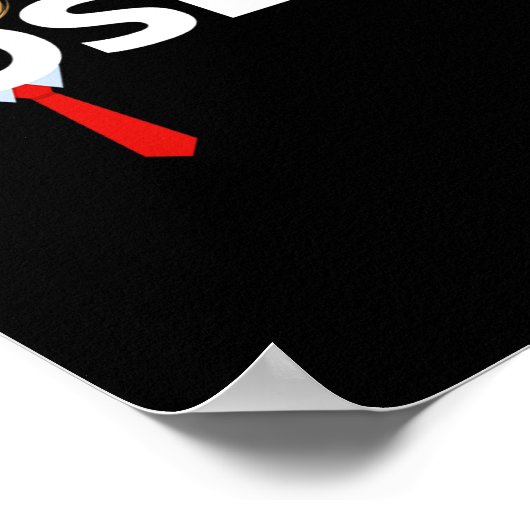 Squared Funny Anti-Trump 2024 Nope Niet opnieuw T- Poster (Hoek)