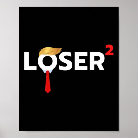 Squared Funny Anti-Trump 2024 Nope Niet opnieuw T- Poster (Voorkant)