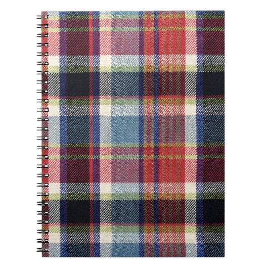 Squared Textile Textuur Achtergrond. Notitieboek (Voorkant)