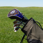 Squareglow Abstract monogram Golfheadcover (Insitu)