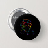 Squarepants Hip Hop Ronde Button 5,7 Cm (Voorkant /achterkant)