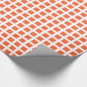 Squares 02 - Autumn Oranje op wit Cadeaupapier (Hoek)