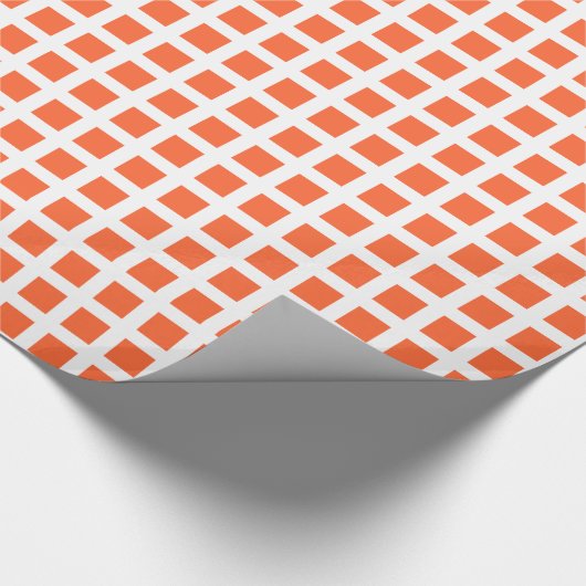 Squares 02 - Autumn Oranje op wit Cadeaupapier (Hoek)