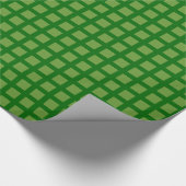 Squares 02 - Avocado Green op Forest Green Cadeaupapier (Hoek)