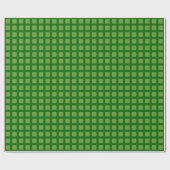 Squares 02 - Avocado Green op Forest Green Cadeaupapier (Vlak)