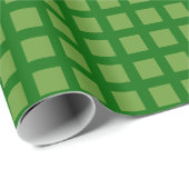 Squares 02 - Avocado Green op Forest Green Cadeaupapier (Rol Hoek)