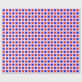 Squares 02 - Blauw en rood Cadeaupapier (Vlak)