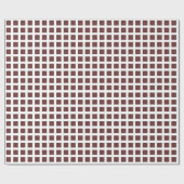 Squares 02 - Bruin op wit Cadeaupapier (Vlak)