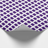 Squares 02 - Deep Paars op White Cadeaupapier (Hoek)