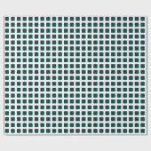 Squares 02 - Donkergroen op wit Cadeaupapier (Vlak)