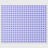 Squares 02 - Electric Blue op White Cadeaupapier (Vlak)