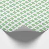 Squares 02 - Faded Green op wit Cadeaupapier (Hoek)