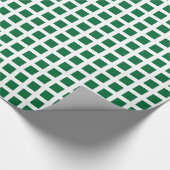 Squares 02 - Forest Green on White Cadeaupapier (Hoek)