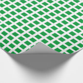 Squares 02 - Grass Green on White Cadeaupapier (Hoek)