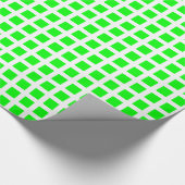 Squares 02 - Green on White Cadeaupapier (Hoek)