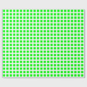 Squares 02 - Green on White Cadeaupapier (Vlak)