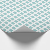 Squares 02 - Light Blue Green op White Cadeaupapier (Hoek)