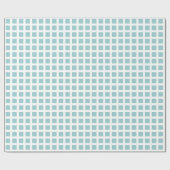 Squares 02 - Light Blue Green op White Cadeaupapier (Vlak)
