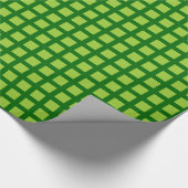 Squares 02 - Martian Green over Forest Green Cadeaupapier (Hoek)