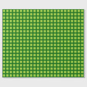 Squares 02 - Martian Green over Forest Green Cadeaupapier (Vlak)