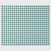 Squares 02 - Moss Green on White Cadeaupapier (Vlak)