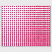 Squares 02 - Neon Red op White Cadeaupapier (Vlak)