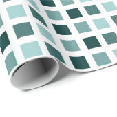 Squares 02 - Shades of Green 02 Cadeaupapier (Rol Hoek)