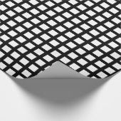 Squares 02 - White on Black Cadeaupapier (Hoek)