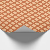 Squares 02 - Zand op bruin Cadeaupapier (Hoek)