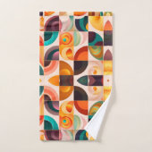 Squares Abstract Retro Modern Collectie Bad Handdoek (Handdoek)