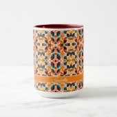 Squares Abstract Retro Modern Collectie Mok (Midden)