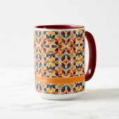 Squares Abstract Retro Modern Collectie Mok (Voorkant rechts)