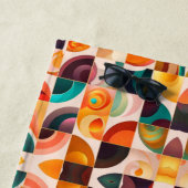 Squares Abstract Retro Modern Collectie Strandlaken (In situ)