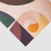 Squares Abstract Retro Modern Collectie Tissuepapier (Detail)