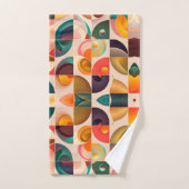 Squares Abstract Retro Trendy Collectie Bad Handdoek (Handdoek)