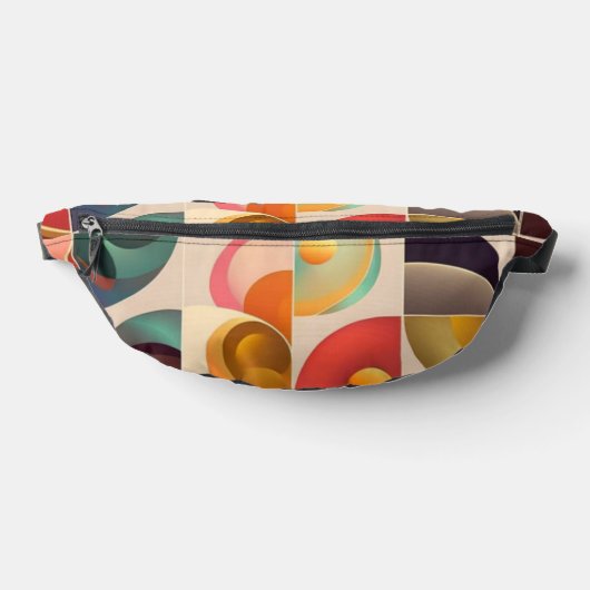 Squares Abstract Retro Trendy Collectie Heuptasje (Liggend)