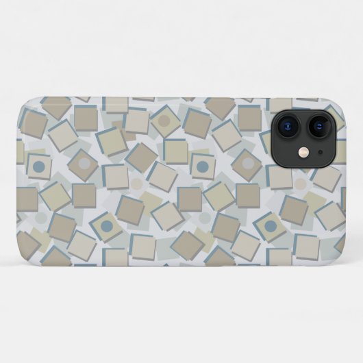 Squares and Circles Hoesje-Mate iPhone Case (Achterkant (horizontaal))