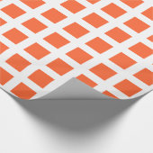 Squares - Autumn Oranje op White Cadeaupapier (Hoek)