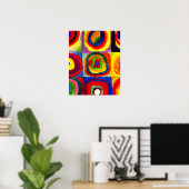 Squares Concentric Circles Farbstudies Kandinsky Poster (Thuiskantoor)