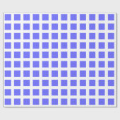 Squares - Electric Blue op White Cadeaupapier (Vlak)
